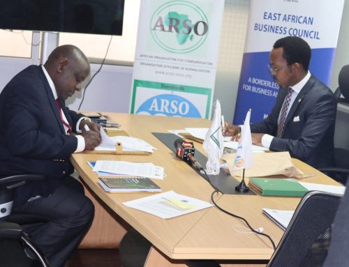 The African Organisation for Standardisation (ARSO) and East African Business Council (EABC) sign a Memorandum of Understanding to promote adoption of International and Regional Standards by SMEs