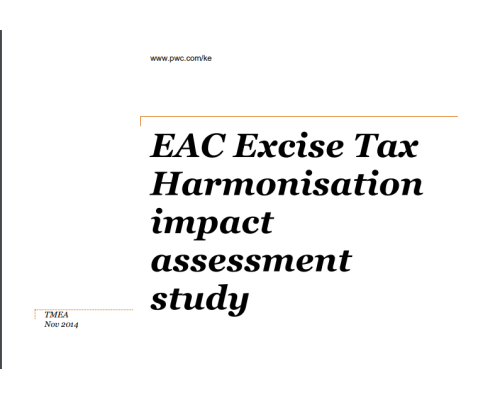 EAC Excise Tax Harmonisation impact assessment – TMEA study